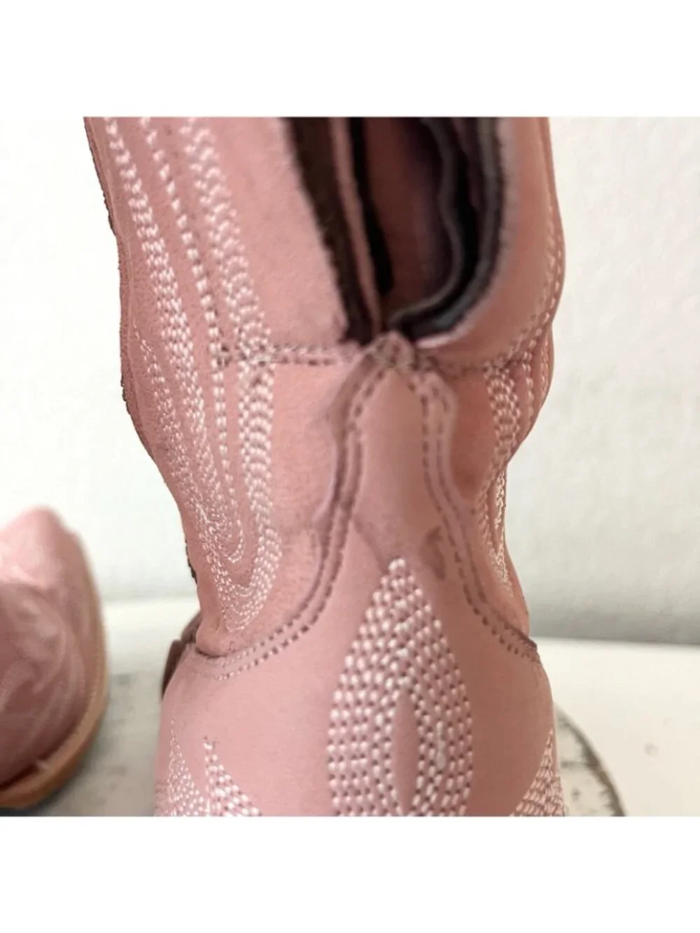 Lane LEXINGTON Over the Knee Womens Cowboy Boots 8.5 Pink Western Cowgirl Tall